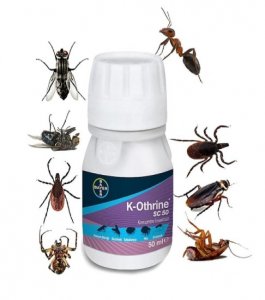 Bayer K-Othrine SC Haşere Kontrolü İçin Hızlı Etki 50 ml Süspansiyon